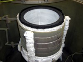 21&Prime; crucible with MF coil