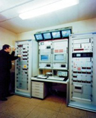 Electronics of flame fusion puller