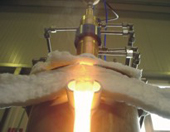 Hydrogen burner and open furnace